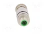HARTING Conector M12 Macho 4 Pines Recto Código D Ethernet IP67