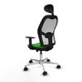 PIQUERAS Y CRESPO Silla de oficina Jorquera Verde y Blanco