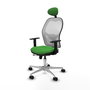 PIQUERAS Y CRESPO Silla de oficina Jorquera Verde y Blanco