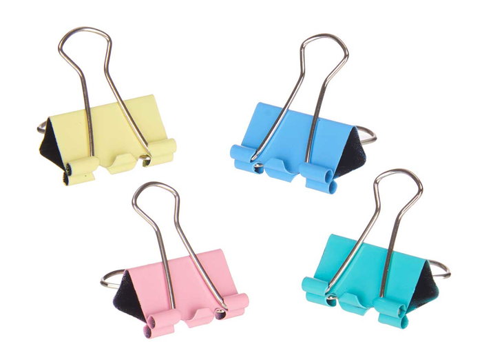Pincello Set 5 Pinzas Clip Color Pastel Medidas 11.5 x 2.5 x 1.5 cm (Set de 24)