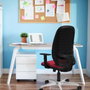PIQUERAS Y CRESPO Silla de oficina Cilanco con mecanismo Sincro/Traslack, Amarillo y Gris