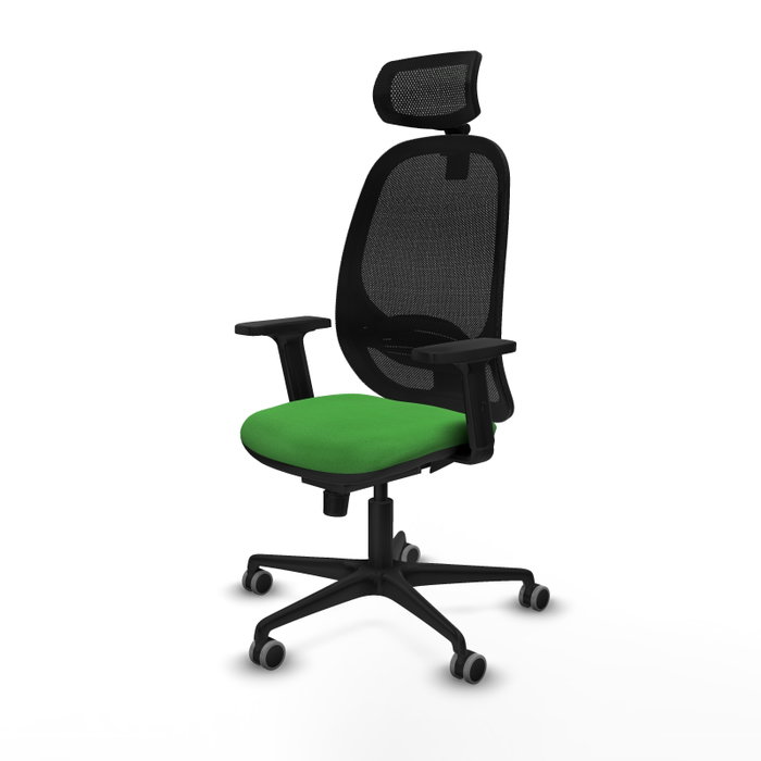 PIQUERAS Y CRESPO Silla de oficina Cilanco con mecanismo Sincro, Verde y Negro PIQUERAS Y CRESPO Silla de oficina Cilanco con mecanismo Sincro, Verde y Negro