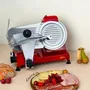 Hkoenig Cortadora de Fiambres MSX224 - Hoja de 22 cm - Roja