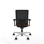 PIQUERAS Y CRESPO Silla de oficina Yunquera Naranja y Negro
