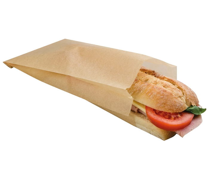 Algon Bolsas Kraft para Bocadillos 30 Unidades 27x12 cm (24 Unidades)