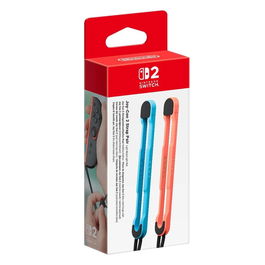Nintendo Joy-Con 2 Pack de 2 Correas de Muñeca - Azul Claro y Rojo Claro - Compatible con Nintendo Switch 2