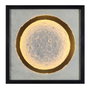 DKD Home Decor Cuadro LED Cristal Luna Enmarcado Blanco 60x60 cm