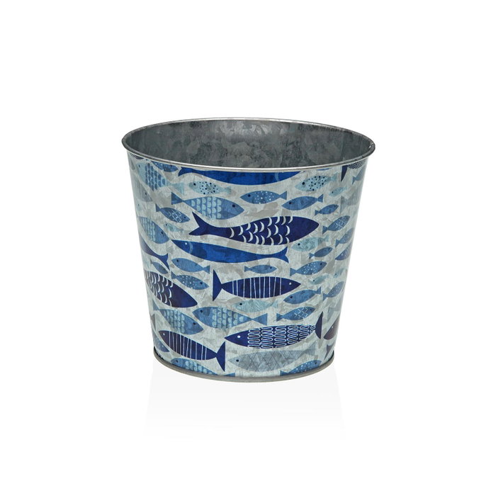 Versa Maceta Metalica Aqua 2 S 13x11 cm Metal Galvanizado Minimal (6 Unidades) Versa Maceta Metalica Aqua 2 S 13x11 cm Metal Galvanizado Minimal (6 Unidades)