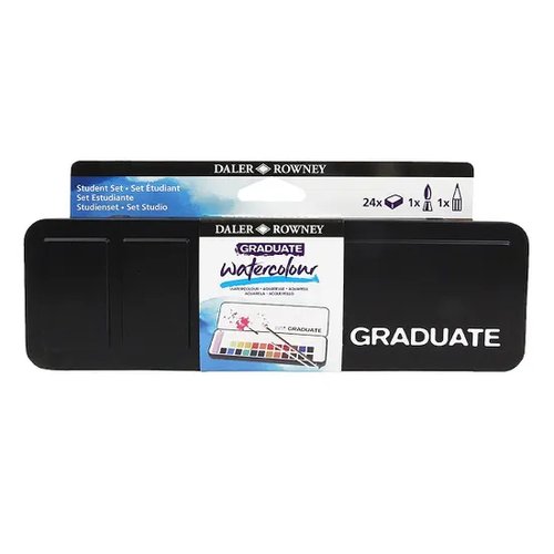 Daler-Rowney Set de Acuarela Graduate de 24 Unidades en Caja de Metal Daler-Rowney Set de Acuarela Graduate de 24 Unidades en Caja de Metal