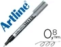 Artline ek-999 Rotulador Permanente Tinta Metálica Plata Punta Redonda 0.8 mm