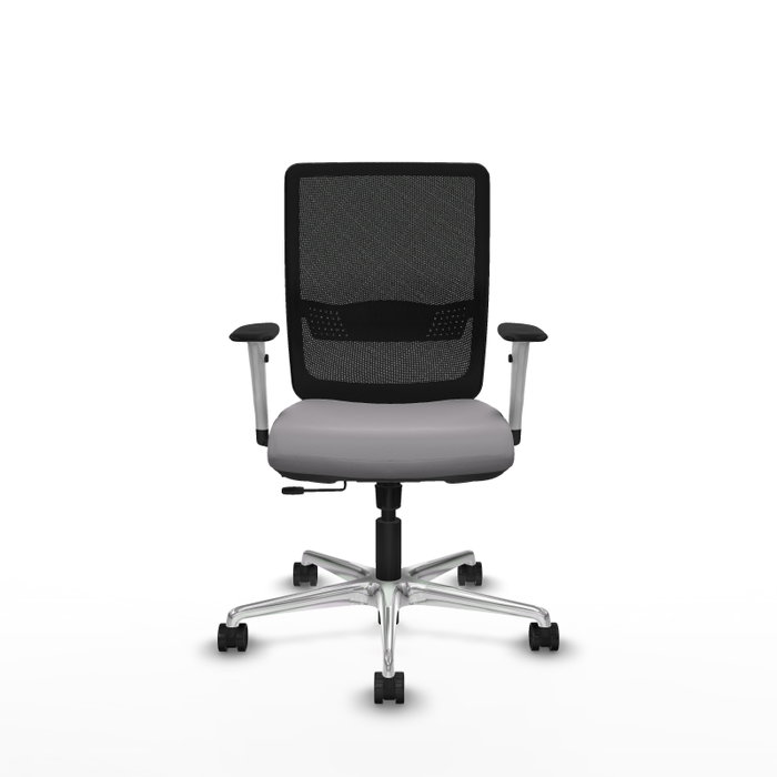 PIQUERAS Y CRESPO Silla de oficina Haches Gris y Negro