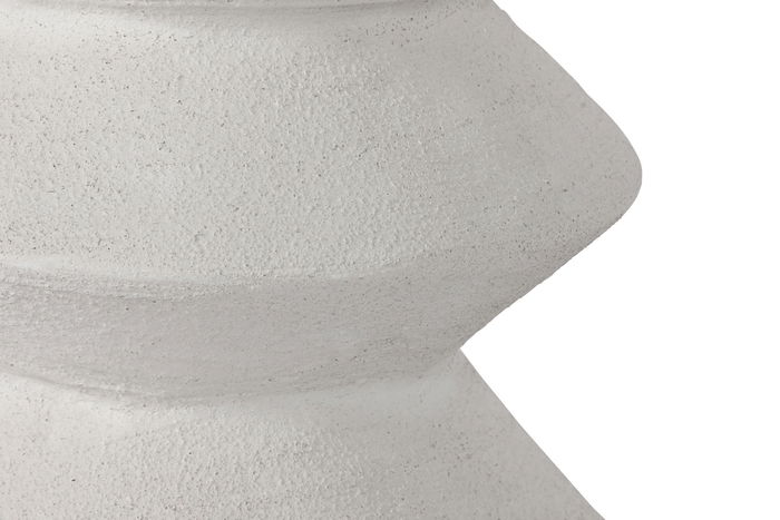 DKD Home Decor Mesita Auxiliar Moderno Blanco Resina 31 x 45 x 31 cm