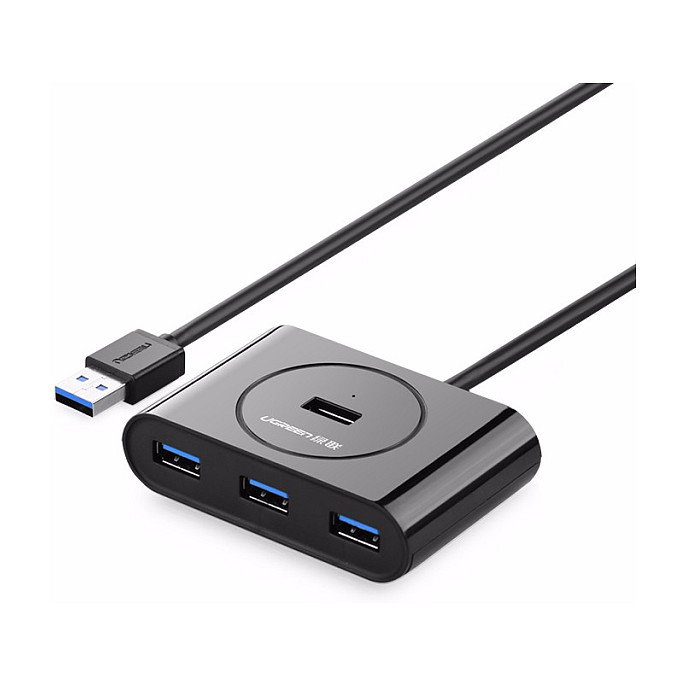 Ugreen Hub USB 3.0 4 puertos Negro 20291 Ugreen Hub USB 3.0 4 puertos Negro 20291