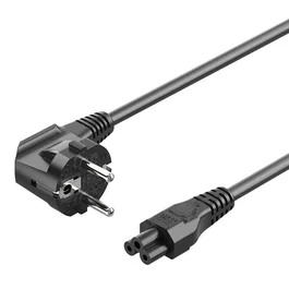 Vention ZCKBAC Cable de Alimentación IEC C5 a Enchufe Tipo F, 1,8 m, Negro
