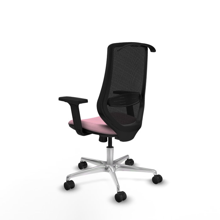 PIQUERAS Y CRESPO Silla de oficina Mardos con mecanismo Sincro, Rosa y Negro PIQUERAS Y CRESPO Silla de oficina Mardos con mecanismo Sincro, Rosa y Negro