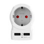 Skross Adaptador de Europa a Reino Unido con 2 Salidas USB, 1500280
