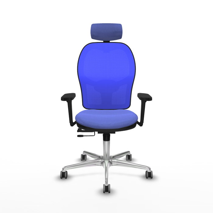 PIQUERAS Y CRESPO Silla de oficina Jorquera con mecanismo Sincro/Traslack Azul