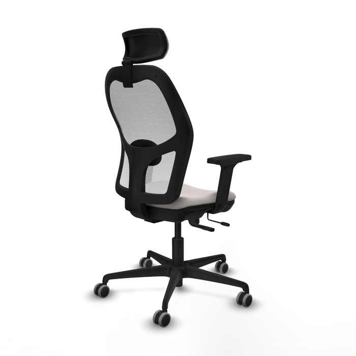 PIQUERAS Y CRESPO Silla de oficina Jorquera en Blanco con mecanismo Sincro/Traslack