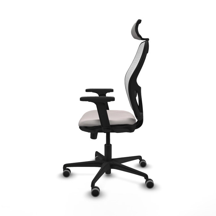 PIQUERAS Y CRESPO Silla de oficina Jorquera en Blanco con mecanismo Sincro/Traslack
