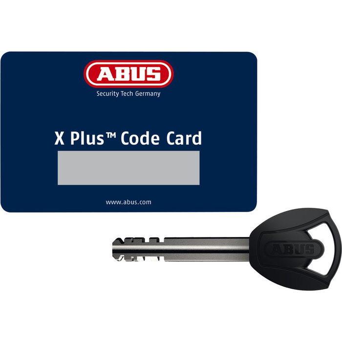 ABUS 67/105HB50 10KS120 Candado con Cadena para Moto/Bicicleta/Scooter, Acero Endurecido, Negro/Rojo, 120cm