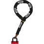 ABUS 67/105HB50 10KS120 Candado con Cadena para Moto/Bicicleta/Scooter, Acero Endurecido, Negro/Rojo, 120cm