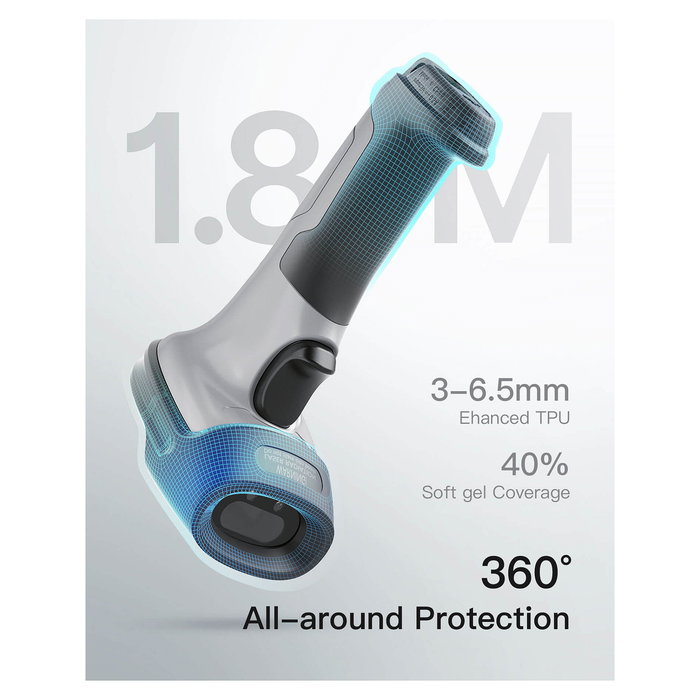 Inateck Lector de Códigos de Barras Portátil BCST-70 Gray Láser 1D Inalámbrico Bluetooth USB Inateck Lector de Códigos de Barras Portátil BCST-70 Gray Láser 1D Inalámbrico Bluetooth USB