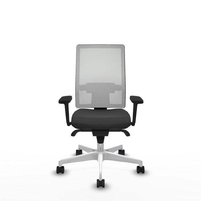 PIQUERAS Y CRESPO Silla de oficina Horna Gris oscuro y Blanco