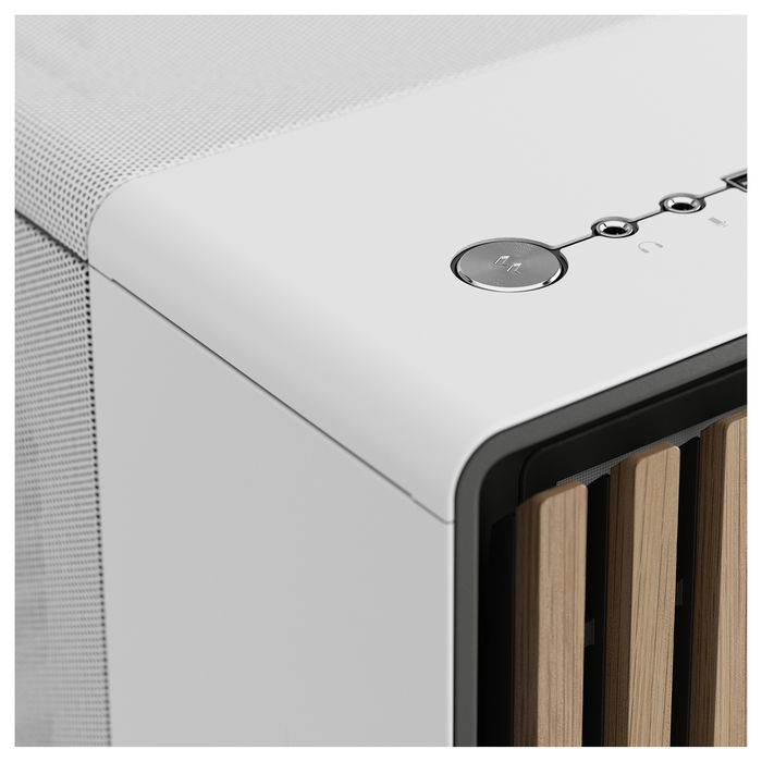 Fractal Design North Midi Tower Chalk White Window Mesh - Caja PC ATX, micro ATX, Mini-ITX con filtro anti-polvo