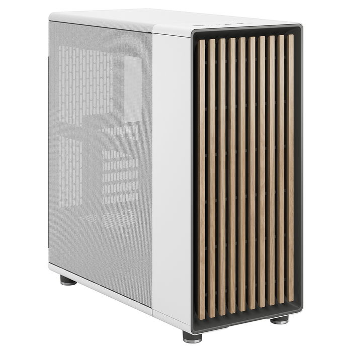 Fractal Design North Midi Tower Chalk White Window Mesh - Caja PC ATX, micro ATX, Mini-ITX con filtro anti-polvo