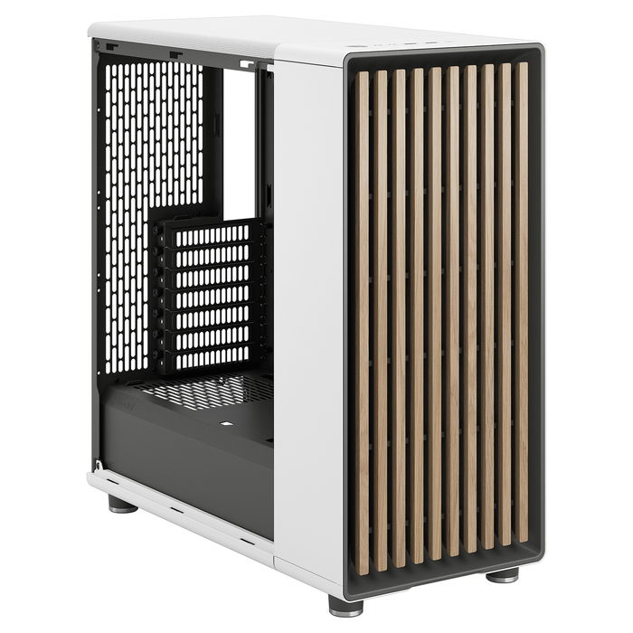 Fractal Design North Midi Tower Chalk White Window Mesh - Caja PC ATX, micro ATX, Mini-ITX con filtro anti-polvo