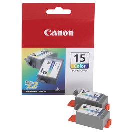Canon BCI-15C farbig 2x Cartucho de Tinta Cian, Magenta, Amarillo Original