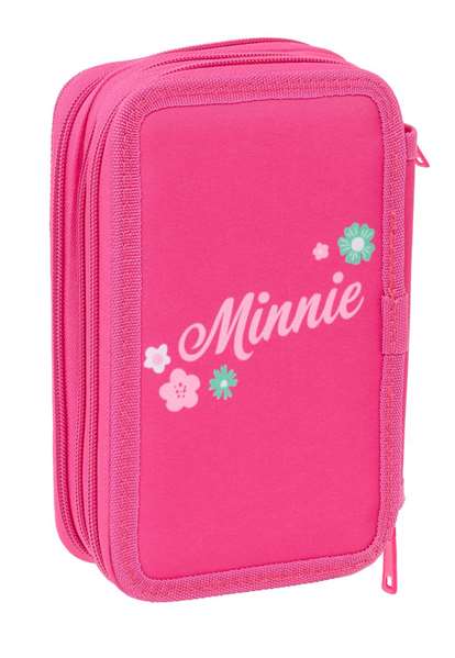 Safta Plumier Escolar Triple Minnie Mouse 37 Piezas 195x125x55 mm