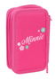 Safta Plumier Escolar Triple Minnie Mouse 37 Piezas 195x125x55 mm