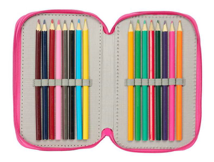 Safta Plumier Escolar Triple Minnie Mouse 37 Piezas 195x125x55 mm