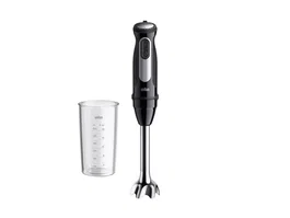 Braun MultiQuick 5 Pro - Batidora de Inmersión de 1000 W, Capacidad 0.6 L, Color Negro/Plata, 25 Velocidades, Turbo