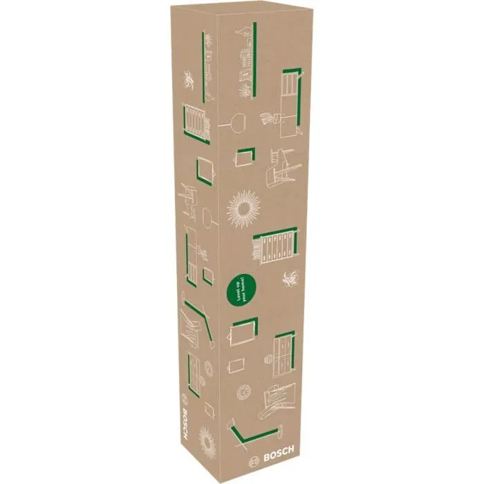 Bosch BOS4053423250541 Láser de líneas cruzadas Quigo +, Alcance 7 m, Trípode 1.1 m, Caja