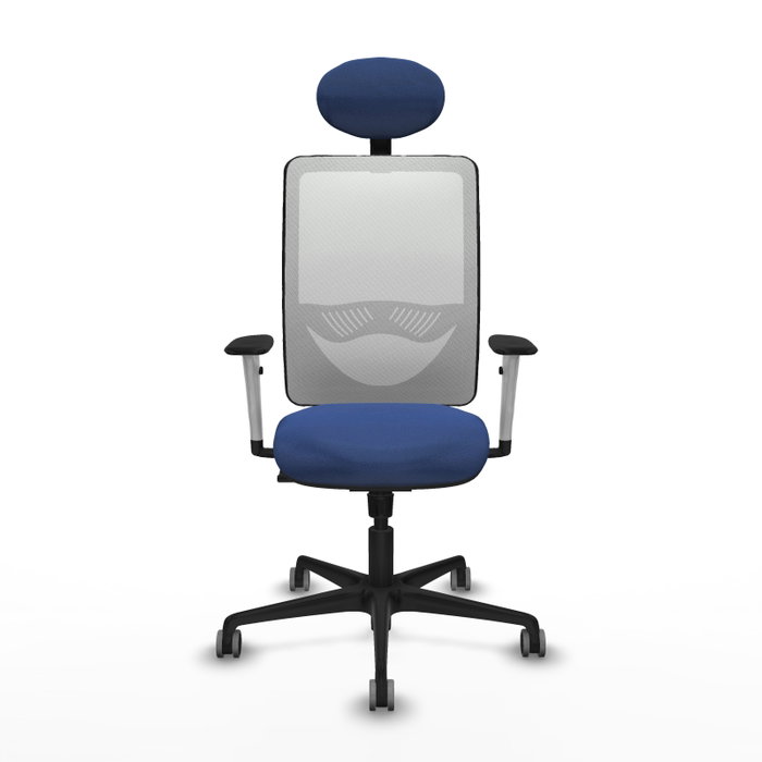 PIQUERAS Y CRESPO Silla de oficina Zulema Azul marino y Blanco PIQUERAS Y CRESPO Silla de oficina Zulema Azul marino y Blanco