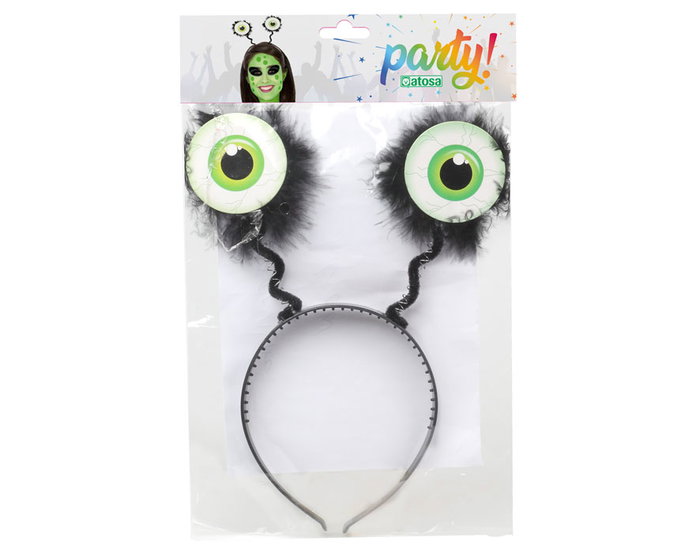 Diadema Alien Carnaval Unisex Adulto Ojos Verdes Saltones Accesorio Fiesta Disfraz Diadema Alien Carnaval Unisex Adulto Ojos Verdes Saltones Accesorio Fiesta Disfraz