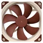 Noctua NF-A14 FLX - Ventilador para PC 140mm, 1200 RPM, Flujo de Aire 115.5 m³/h, Control 3-Pin, Color Marrón