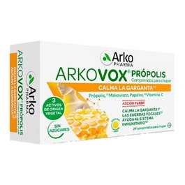 ARKOPHARMA Arkovox Propolis + Vitamina C Sabor Miel y Limón - 24 Comprimidos