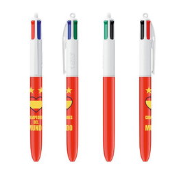 BIC Bolígrafo de 4 Colores Campeones del Mundo Edición Limitada Caja de 25