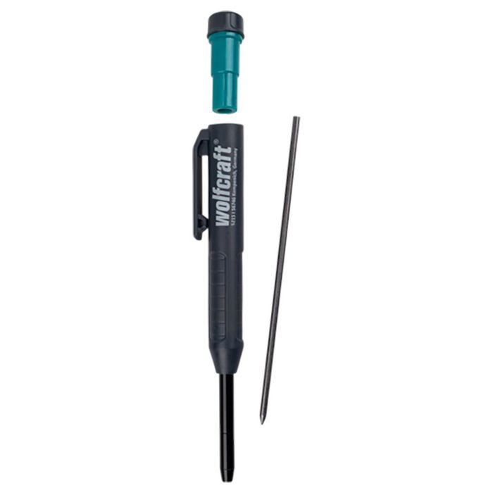 Wolfcraft Marcador de Agujeros Profundos para Lugares de Difícil Acceso con Mina Universal Wolfcraft Marcador de Agujeros Profundos para Lugares de Difícil Acceso con Mina Universal