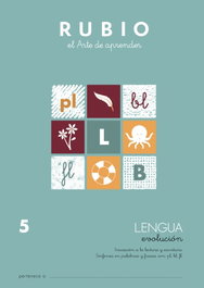 RUBIO Cuaderno A4 Lengua Evolución Nº 5 (5-6 años)