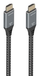 AISENS - CABLE HDMI V2.1 ULTRA ALTA VELOCIDAD / HEC 8K@60HZ 48GBPS, A/M-A/M, GRIS/NEGRO, 10M