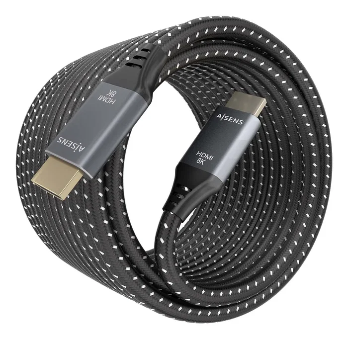 AISENS Cable HDMI 2.1 8K de 10m A150-0878 Gris y Negro
