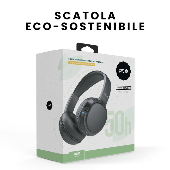 Spc Heron 2 Studio Auriculares Inalámbricos Negros