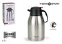 Thermosport Jarra Termo Inox 2 Litros con Pulsador Ø14.5x14x27 cm (6 Unidades)