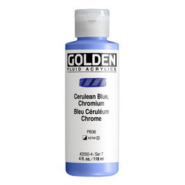 Golden Fluid Colores Acrílicos Azul Cerúleo Cromo 118 ml
