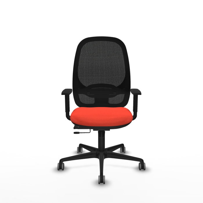 PIQUERAS Y CRESPO Silla de oficina Cilanco Naranja oscuro/Negro