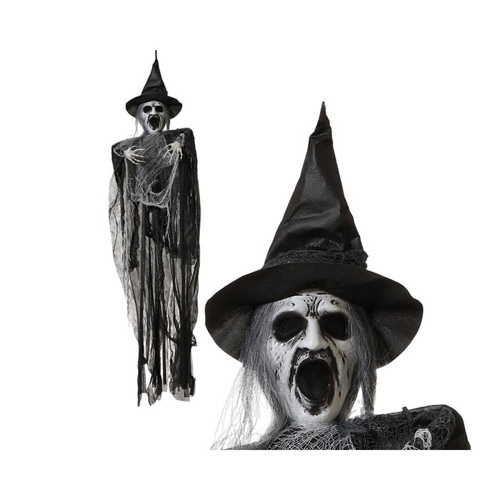 Atosa Figura Decorativa Bruja Colgante con Luz, Sonido y Movimiento 170 cm Atosa Figura Decorativa Bruja Colgante con Luz, Sonido y Movimiento 170 cm